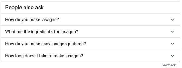 An example search result from Google showing a local pack